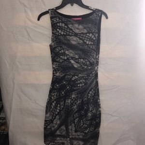 Catherine Malandrino grey printed dress XS